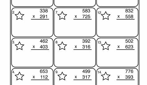 Multiplication 3x3 Digit Worksheet - Have Fun Teaching