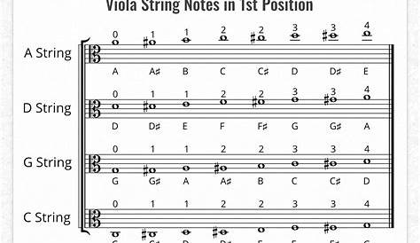 viola string color chart