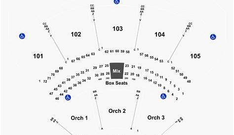 Row Seat Number Ameris Bank Amphitheatre Seating Chart, HD Png Download