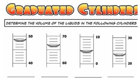 graduated cylinder practice worksheet