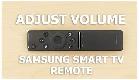 Adjust Volume on a Samsung Smart TV Remote - YouTube