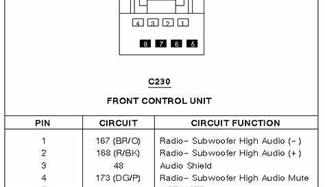 ford escape stereo wiring diagram