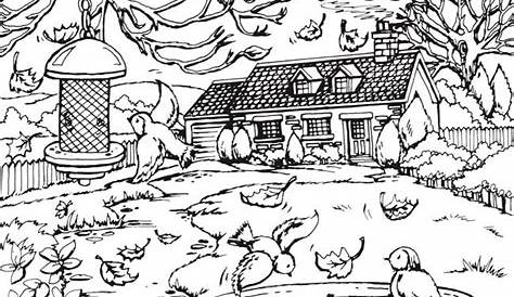 Country Scene Coloring Pages / Are you looking for coloring pages to