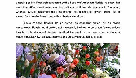 flower shop business plan example
