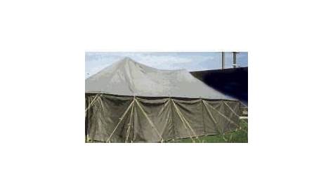 GP Medium Tent, Vinyl, NEW, W/POLES | Tent, Vinyl, Survival shelter