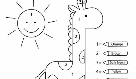 Coloring Pages math color by number worksheets free: Coloring Numbers