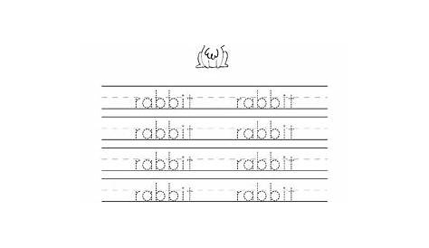 rabbit worksheets