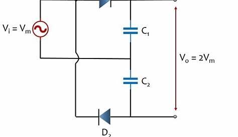 full wave voltage doubler circuit diagram
