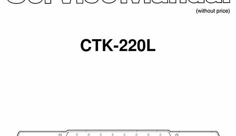 CASIO CTK-220L SERVICE MANUAL Pdf Download | ManualsLib