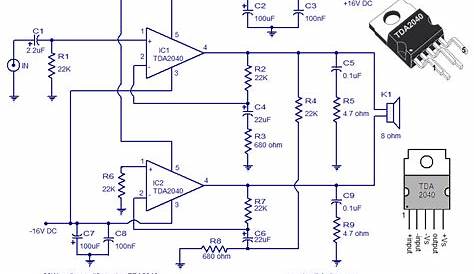 30W Subwoofer Amplifier Circuit Diagram