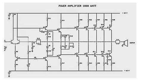 1500 Watt Audio Amplifier Circuit Diagram