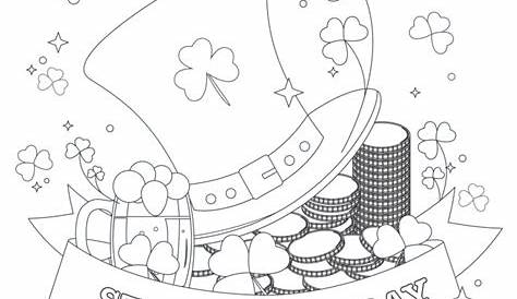 st patrick's day free printable coloring pages
