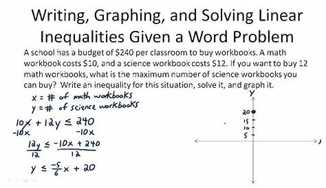 word problem inequalities