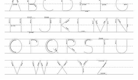 traceable alphabet letters printable