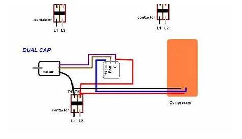 wiring diagram condenser fan motor