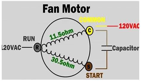 condenser fan motor wiring schematic