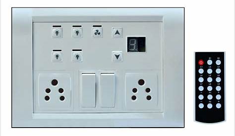 Buy Remote control switch board for 4 Lights and 1 Fan Online at Low