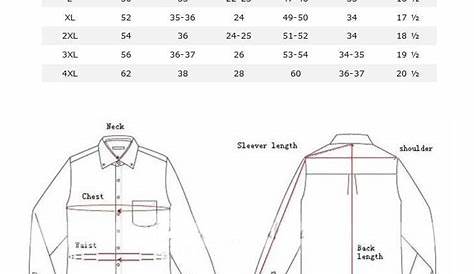 Long dress shirts sizes | Kemeja pria