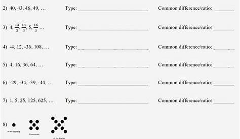 50 Arithmetic And Geometric Sequences Worksheet