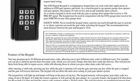 Mighty Mule FM137 User Manual | 5 pages