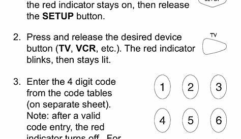 Direct code entry | GE 24912 GE Universal Remote User Manual | Page 6 / 31