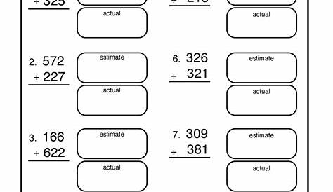 4th Grade Math Worksheets Estimating Products - estimate and measure