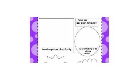 All About My Family Worksheet by Kaitlyn Fashingbauer | TPT