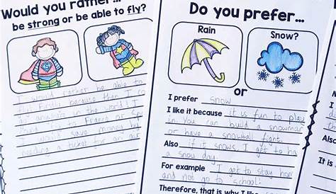 Third Grade Opinion Writing Prompts - Terrific Teaching Tactics