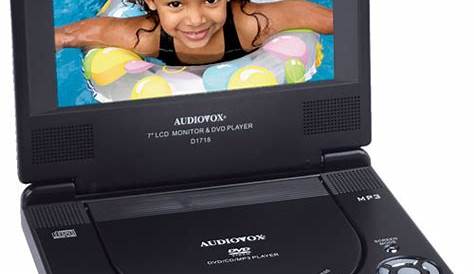 Audiovox D1718 7" 16:9 Portable DVD Player Package D1718PK B&H