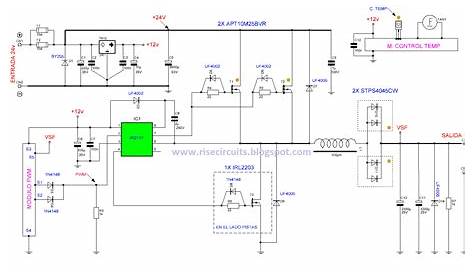 Super Circuit Diagram: 24V to 12V 400W DC Inverter Circuit