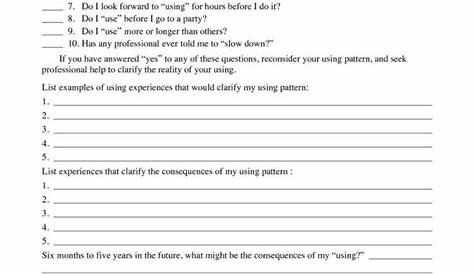 stigma in addiction recovery worksheets