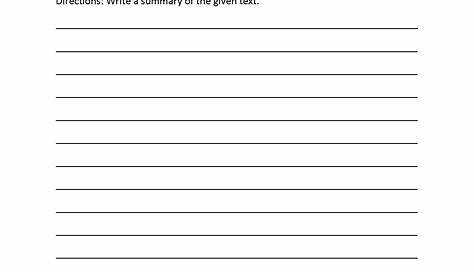 browse printable 5th grade summarizing fiction text worksheets