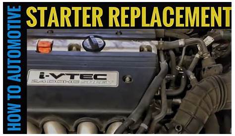 How to Replace the Starter on a 2006 Honda Accord with a 2.4 L Engine