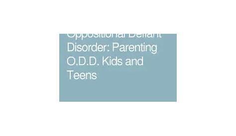 11 Odd Therapy Worksheets ideas | oppositional defiant disorder