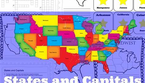 50 states and capitals flashcards printable