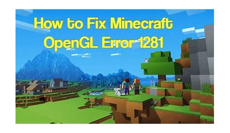 Minecraft Opengl Error