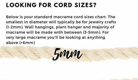 What Size of Macrame Cord Do I Use For My Project? - Macrame - #Cord #