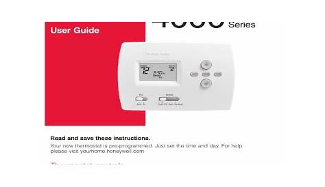 Honeywell TH4110D1007 Thermostat Owner's Manual | Manualzz