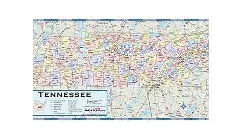 Tn County Map With Cities - World Map