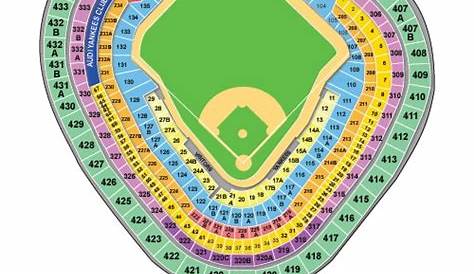 yankees seating chart with seat numbers