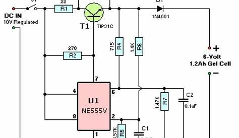 cell battery charger circuit diagram