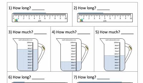 4th Grade Measurement Worksheets