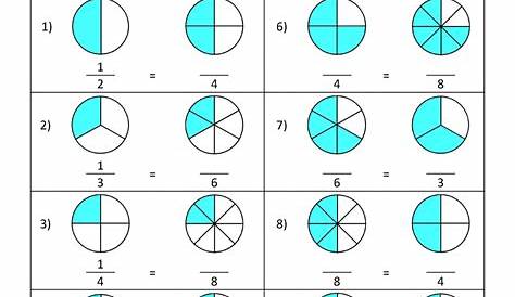 simple equivalent fractions worksheet