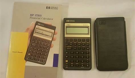 Hewlett Packard HP 17BII Business Financial Calculator w/ Manual and