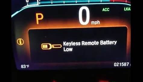 2018 honda odyssey keyless remote battery