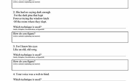 Figurative Language A Assignment Answers : A Classkick Assignment 9th