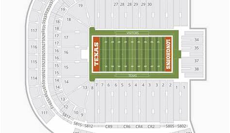 Darrell K Royal Texas Memorial Stadium Seating Chart | Seating Charts