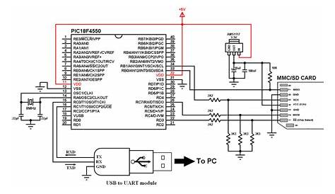sd card reader circuit diagram