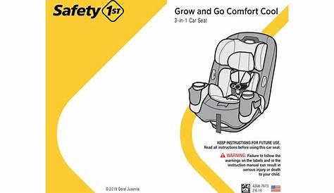 SAFETY 1ST GROW AND GO COMFORT COOL CAR SEAT MANUAL | ManualsLib