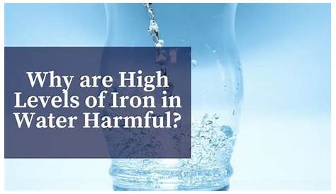 water iron level chart